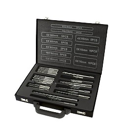 Forets marteau SDS-plus, 56 pcs. en coffret métalliques