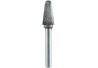 Tungsten carbide rotary burrs, conical round nose