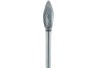 Tungsten carbide rotary burrs, flame